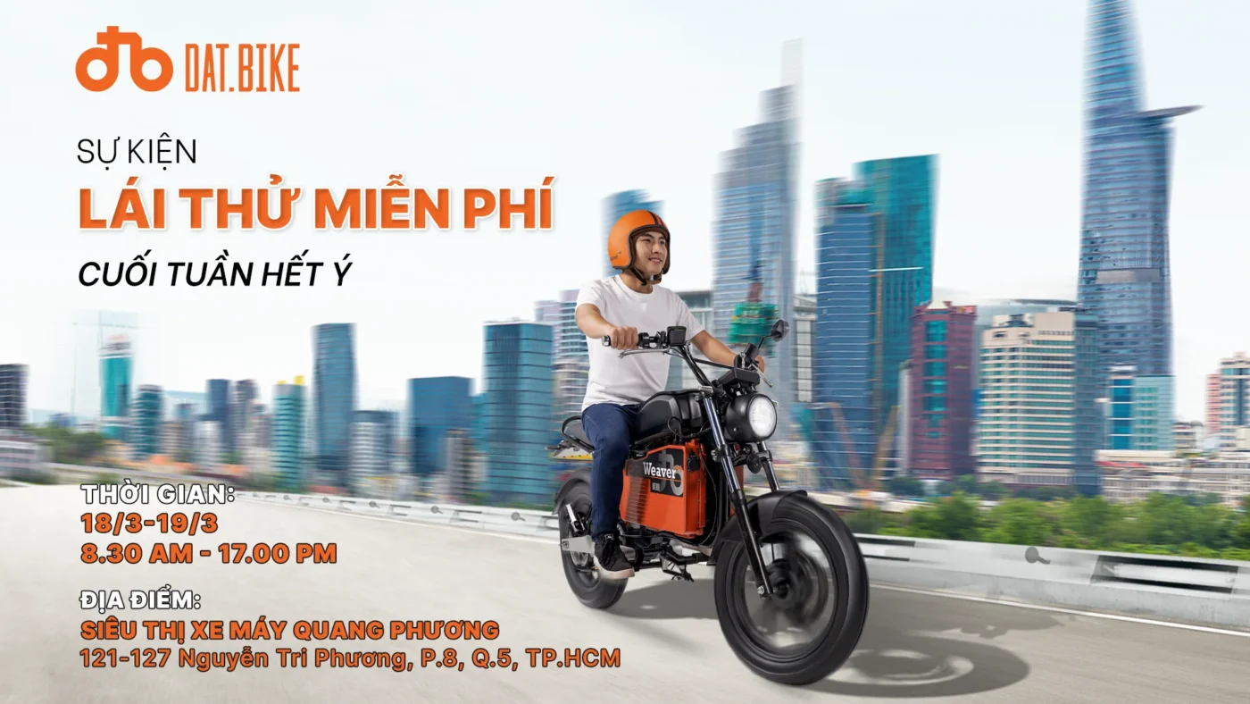 Sự kiện “Lái thử xe Weaver++” tại Siêu thị xe máy Quang Phương (18/3-19/3)