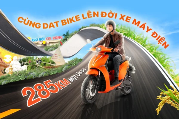 285km/1 lần sạc: Dat Bike tổ chức sự kiện lái thử xe máy điện tại Lotte Cần Thơ